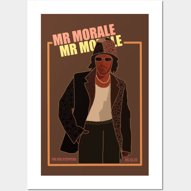 Kendrick Lamar Mr Morale & The Big Steppers Retro Design Wall Art by The Collection